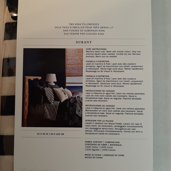 RALPH LAUREN Durant Camron Stripe KING 4 Piece Sheet Set MSRP $405 - Picture 9 of 14